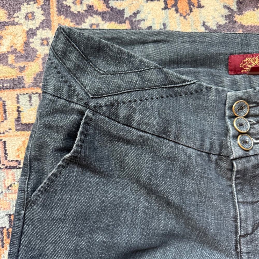 Vintage Y2k Bootcut Flare Jeans Trouser Denim One 5 One - Size 10 - Picture 3 of 4